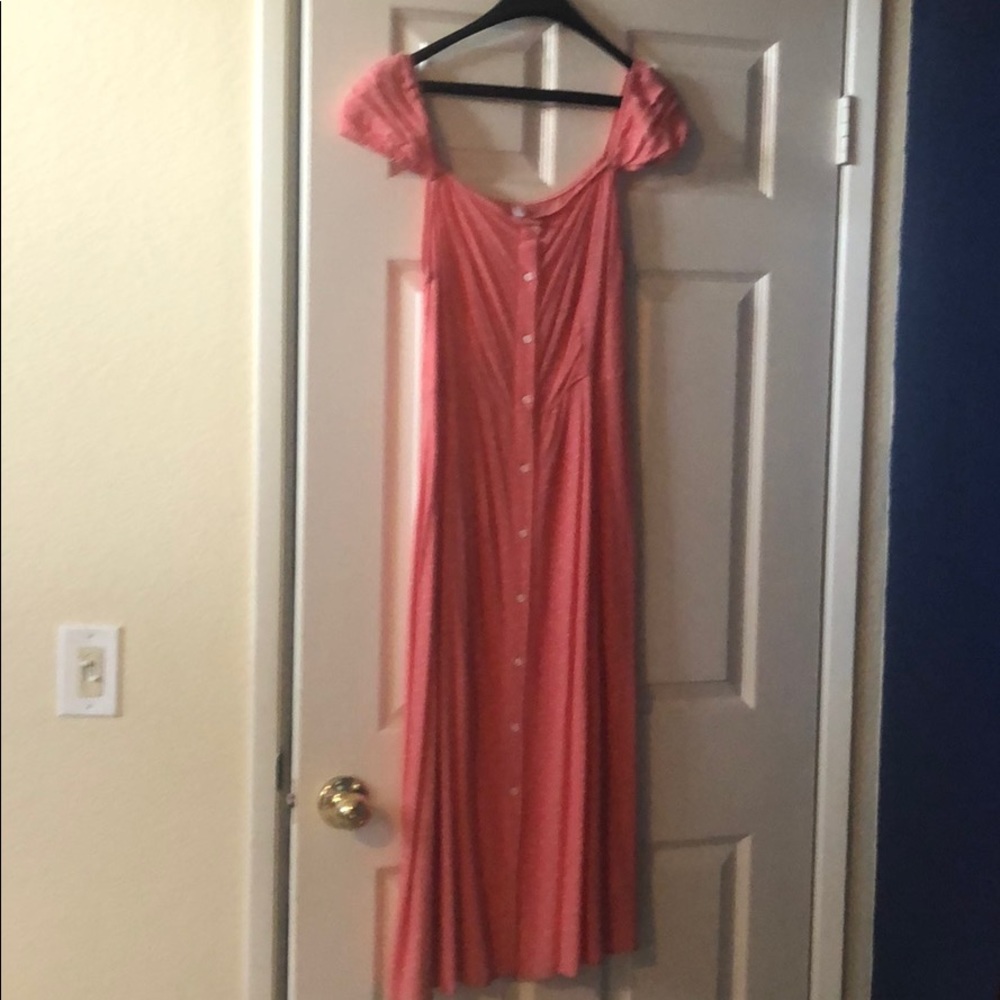 Coral summer dress Sz Med